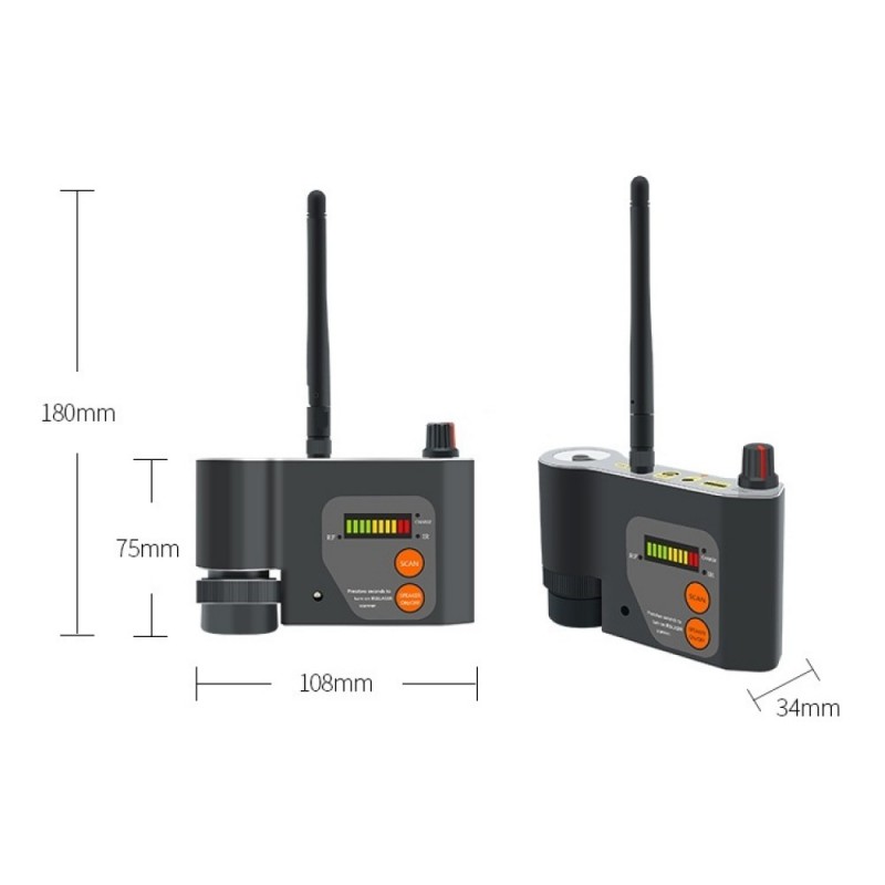 Kompakt Spionagegeräte Scanner (10–3000 MHz)