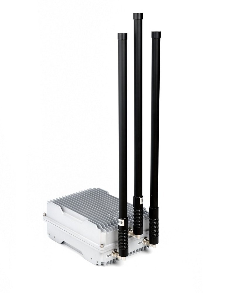Anti Drohnen Blocker System mit wasserdichtem Aluminiumgehäuse und Kühlrippendesign