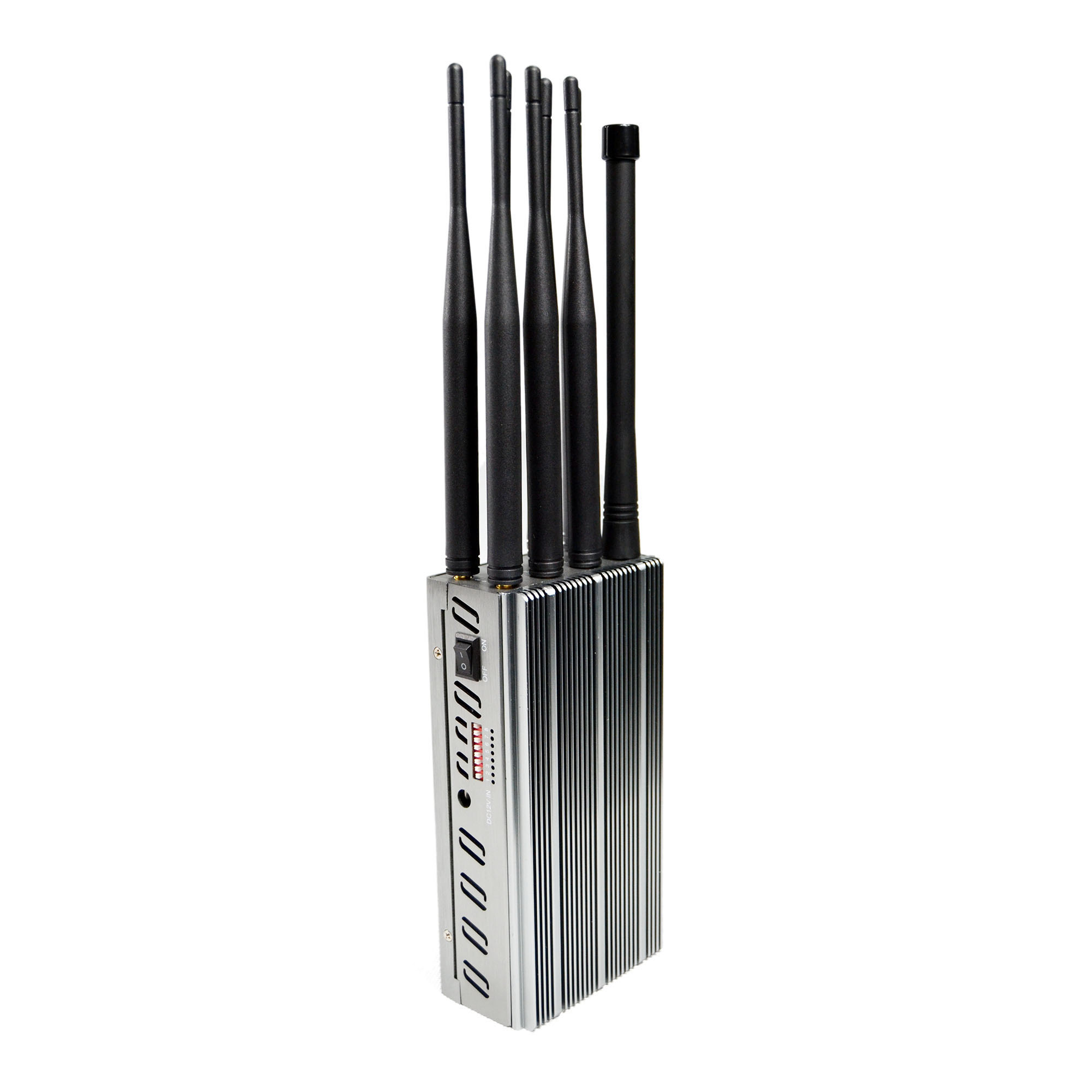 J-T08 tragbarer handy blocker mit acht konischen Antennen und Aluminiumgehäuse
