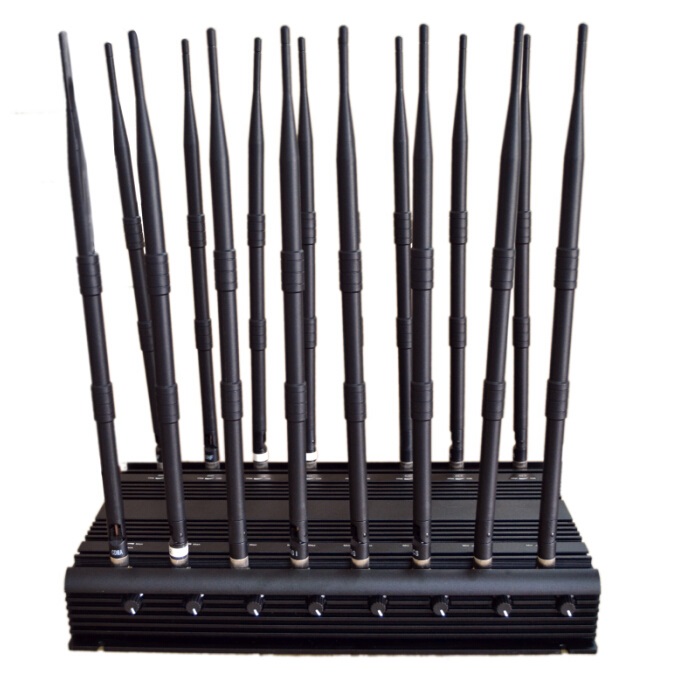 Professioneller Desktop Störsender mit 16 Antennen bis 40 m
