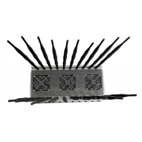155W Funk Störsender für GPS UHF VHF und RC Signale mit Aluminium Kühlung und 3 Lüfter