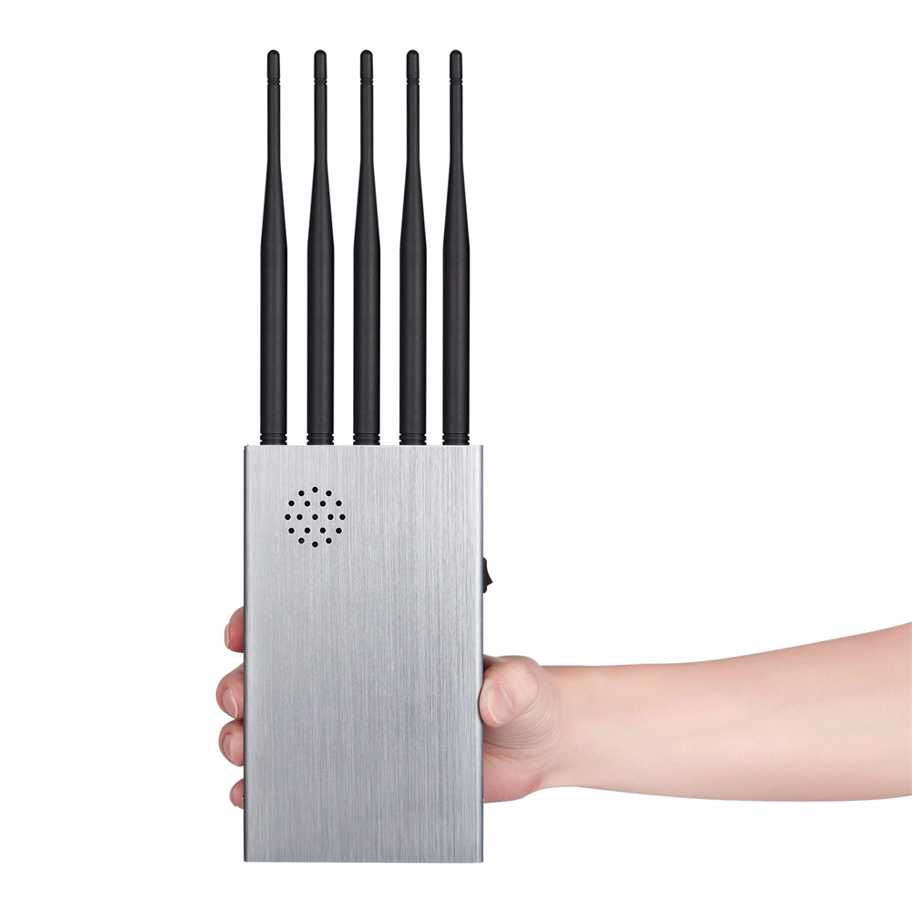Handheld 5G Handy Jammer in Silber