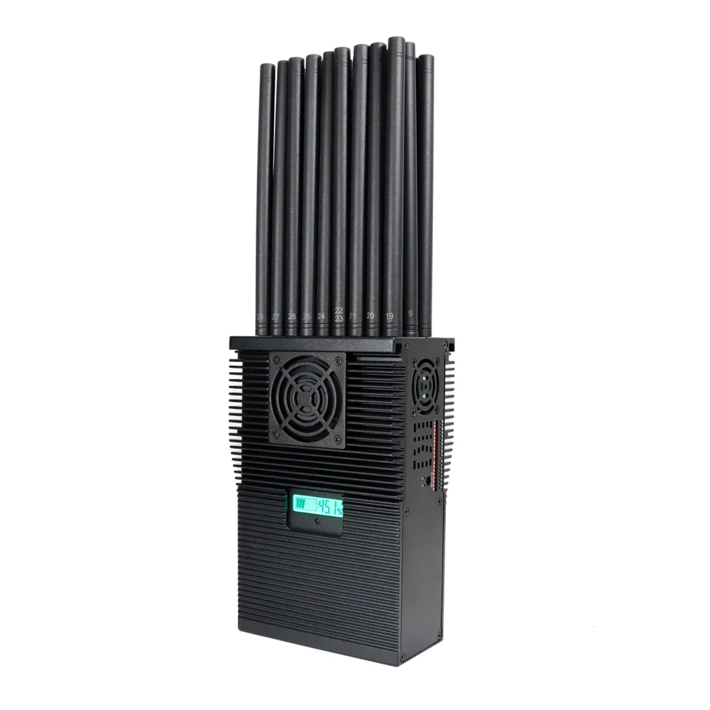 Leistungsstarker mobiler 5G WiFi 6E GPS Jammer – 28 Kanäle