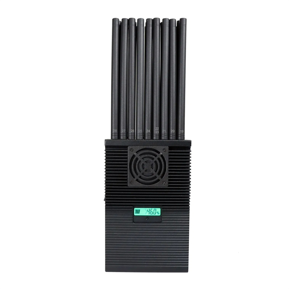 Tragbarer FM Funk Jammer 28W mit Kühlsystem und Lüftern