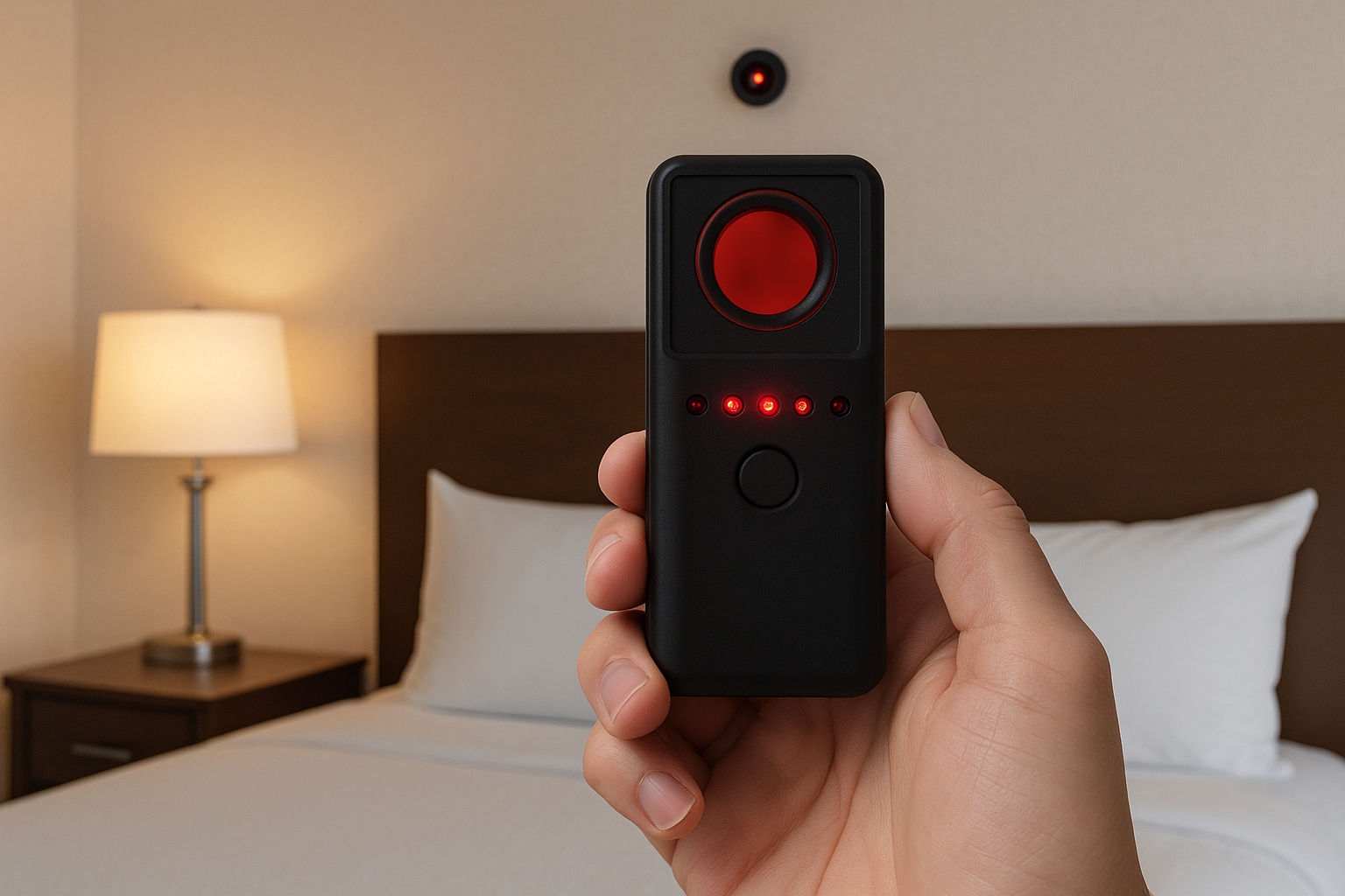 Infrarot Kamera Detektor detekte versteckte Kameras in Hotelzimmern