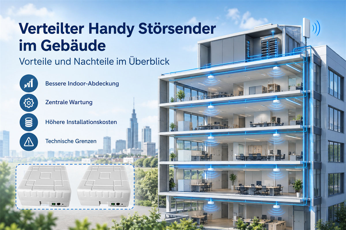 Verteilter Handy Störsender im Gebäude