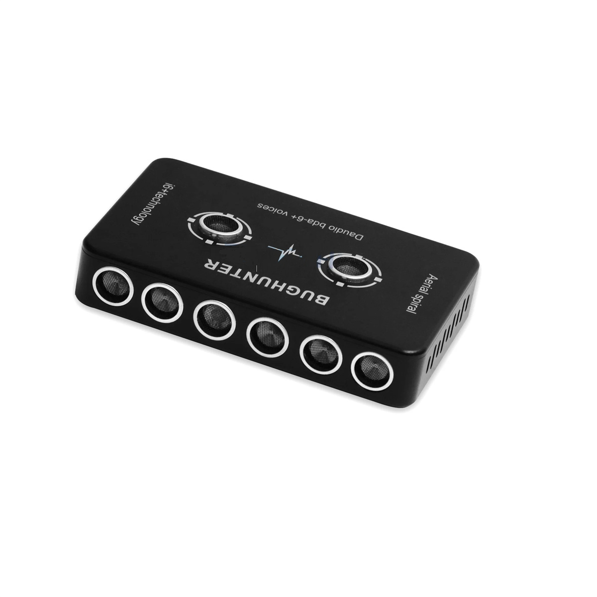 Audio bugs jammer with adjustable 90 to 180 degree sound coverage