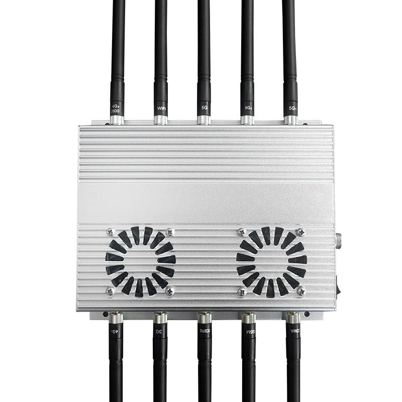 10 channel GPS tracker blocker featuring independent knob design for precise control
