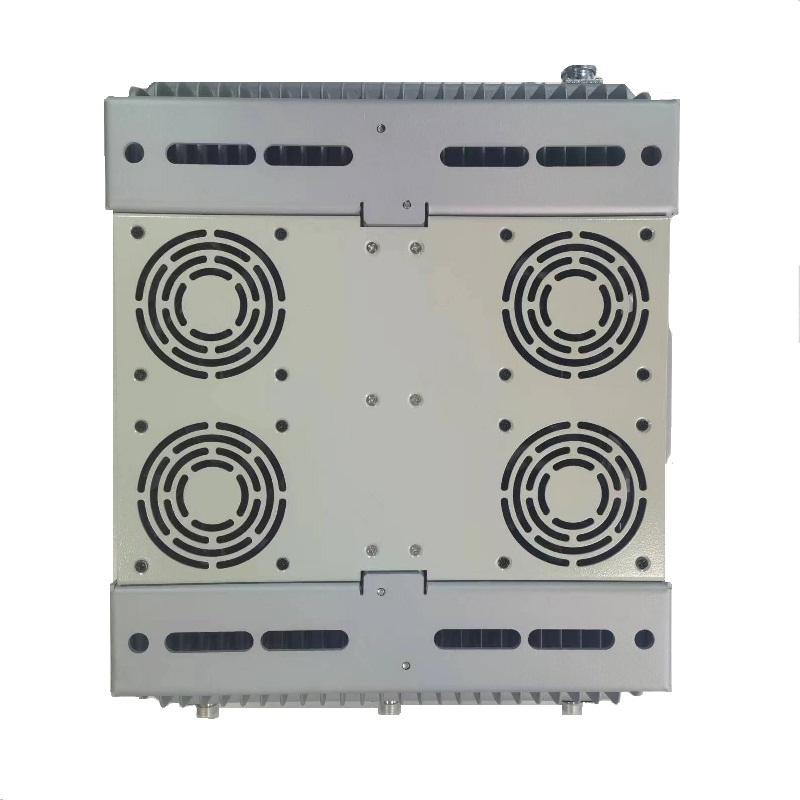 High power Drone jammer cooling system with four large bottom fans