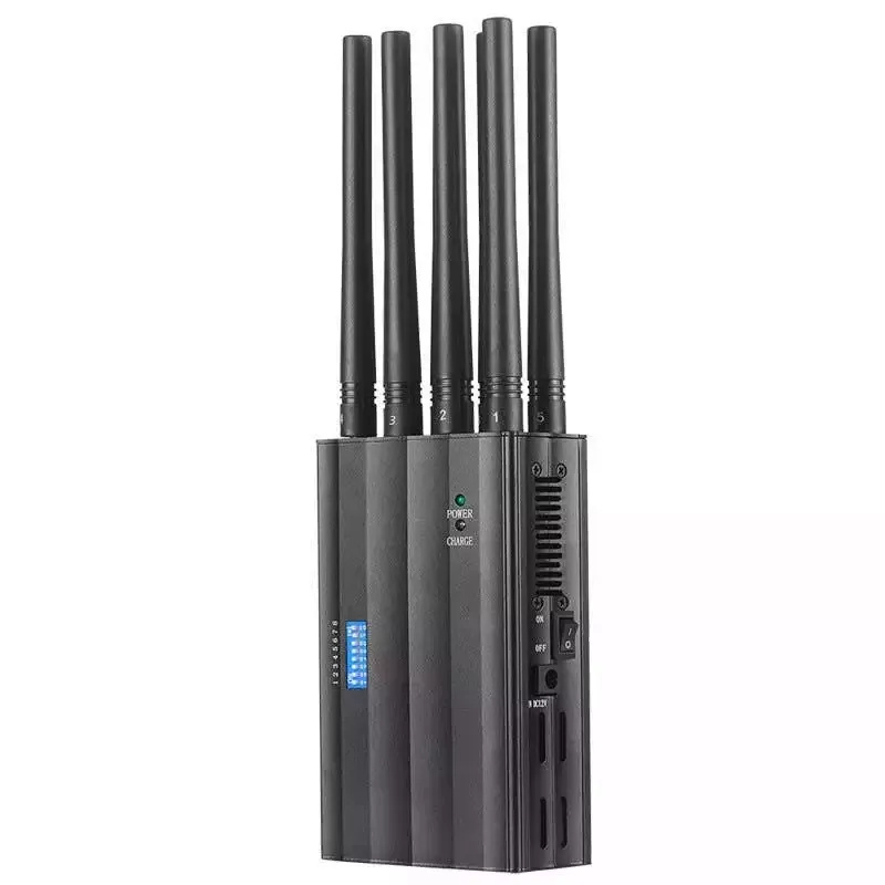Portable 8 omni-directional antennas cellular phone blocking equipment