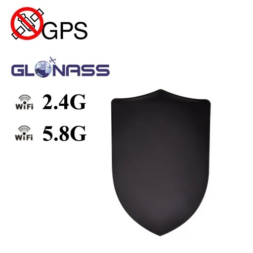 Drone jammer supporting GPS L1/GLONASS L1, WiFi 2.4GHz and 5.8GHz signal blocking