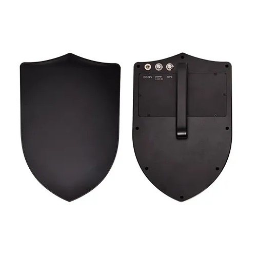 Shield Shape Directional FPV system signal blocker, with aluminum alloy housing