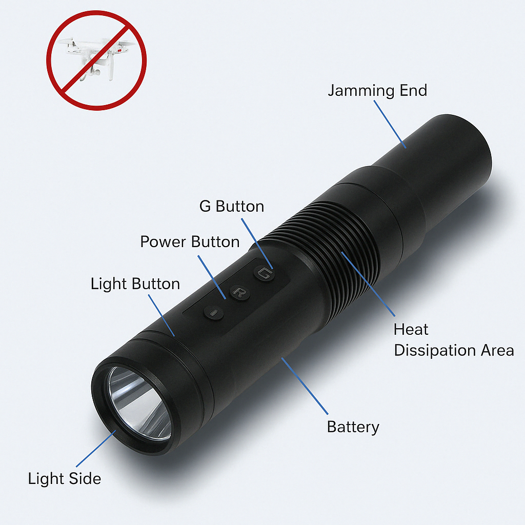 J-D300 UAV jammer operation diagram