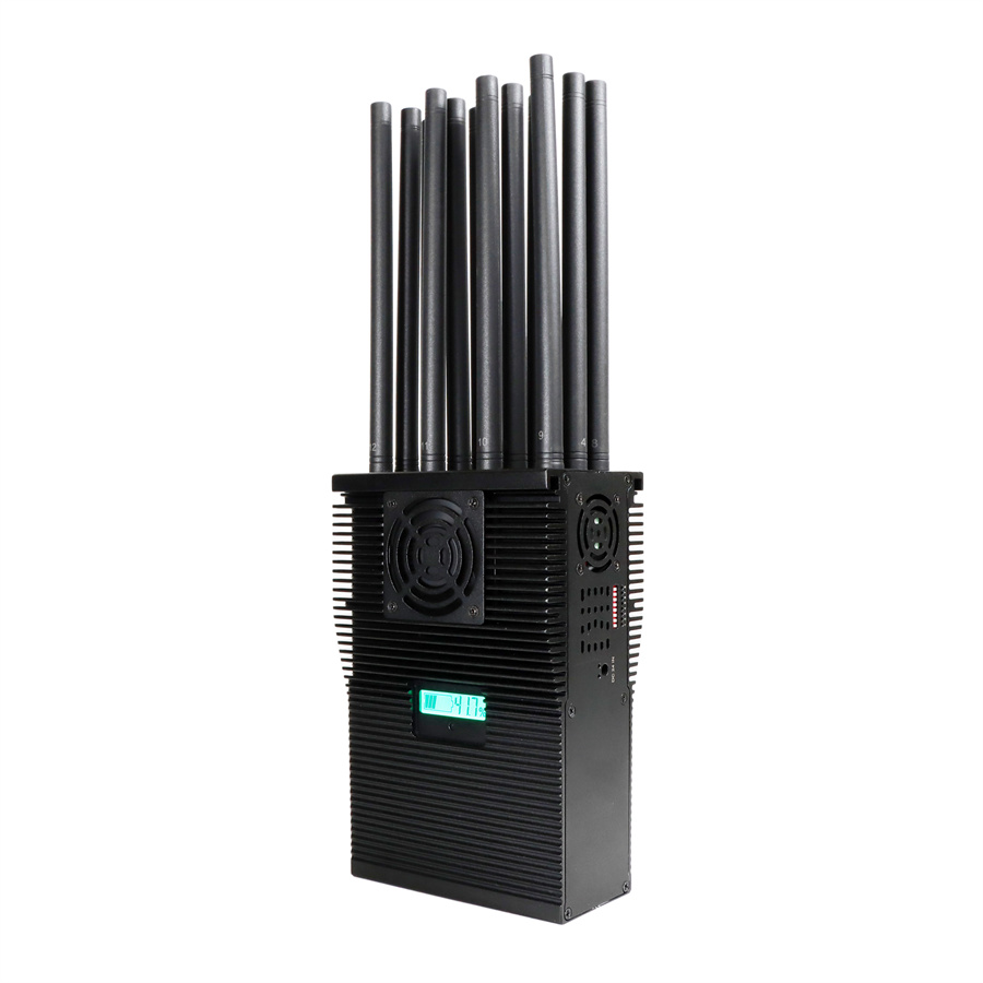 12 Bands high power Signal Jammer blocking GPS L1-L5, WiFi 2.4G, 5G, and more