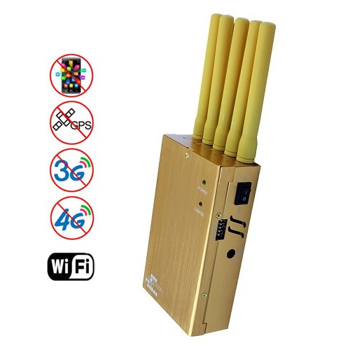 5-antennas GSM jammer supporting GPS or WiFi options