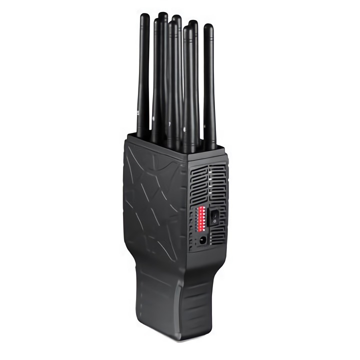 Portable network blocker supporting 5G 4G LTE and WiFi 2.4GHz