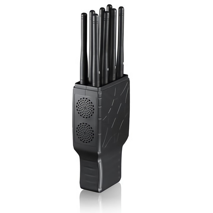 Handheld cell phone scrambler dual cooling fans and ventilation design