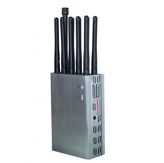 Portable 5G mobile jammer with DIP switch frequency control panel