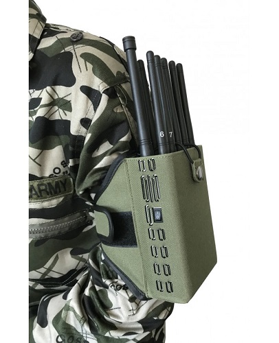 WiFi 2.4GHz 5.8GHz signal blocking device Equipped with an arm-mountable nylon soft bag
