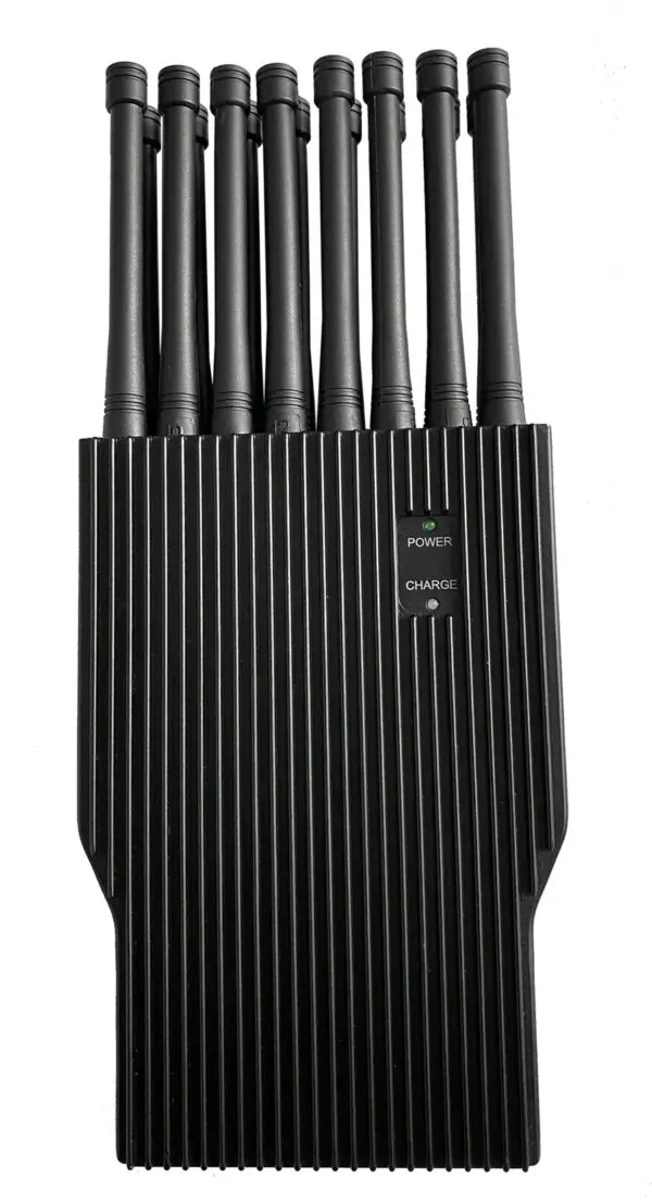 Black metal case mobile jammer