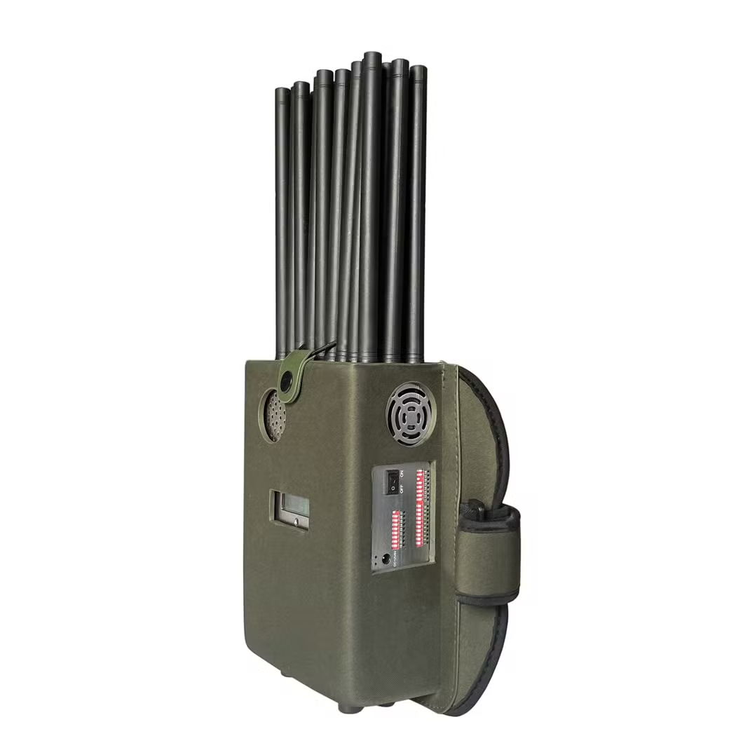 Phone camera jammers with independent frequency switches