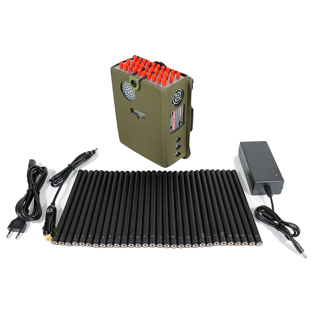 Package contents of 32 bands signal jammer