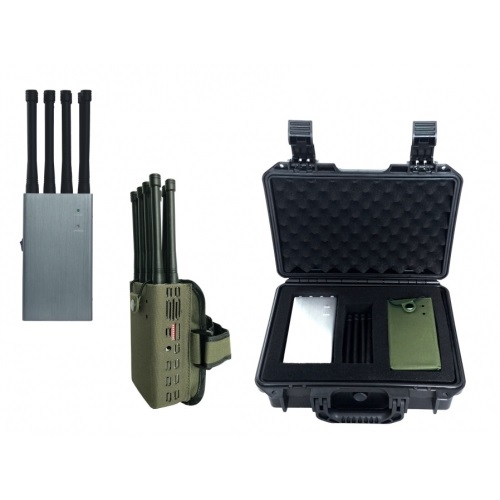 Cell phone scrambler with 8 Antennas for 2G–5G, GPS and WiFi