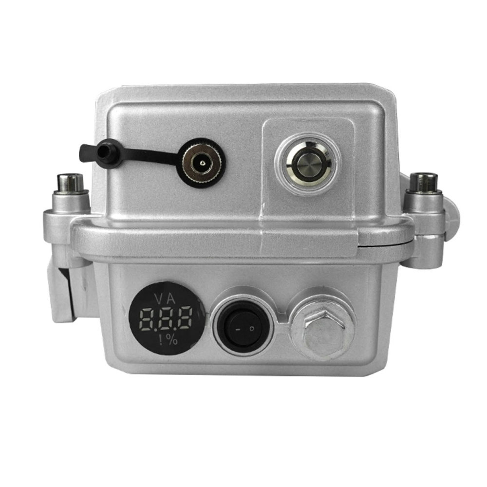 Portable UAV frequency jammer with power and voltage indicator lights