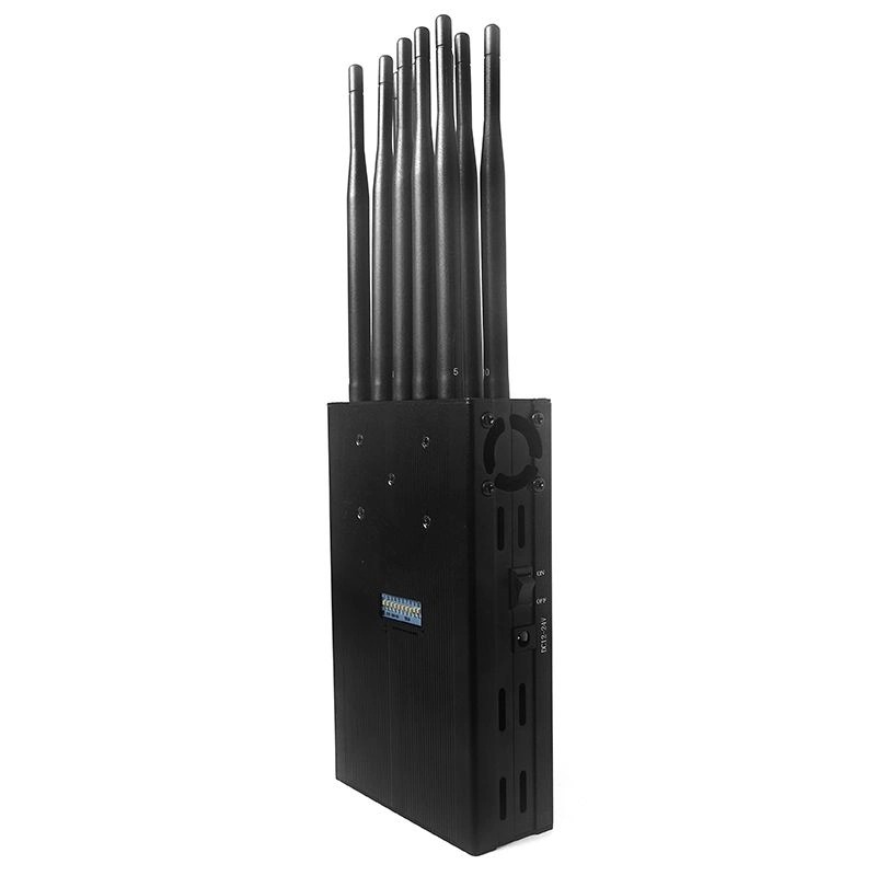 Handheld 5G phone jammer front DIP switch control panel design