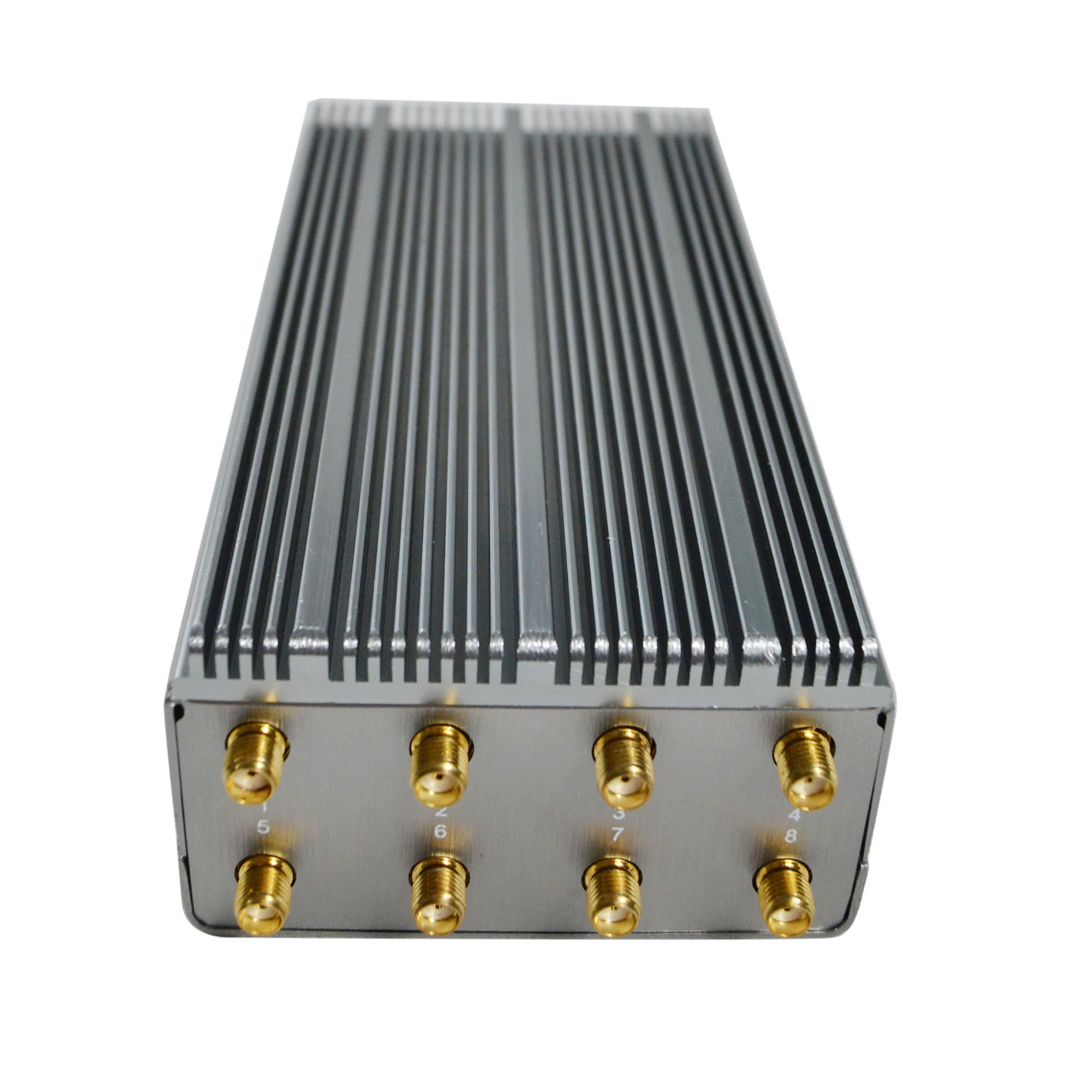 Handheld bluetooth blocker rear aluminum heat dissipation structure