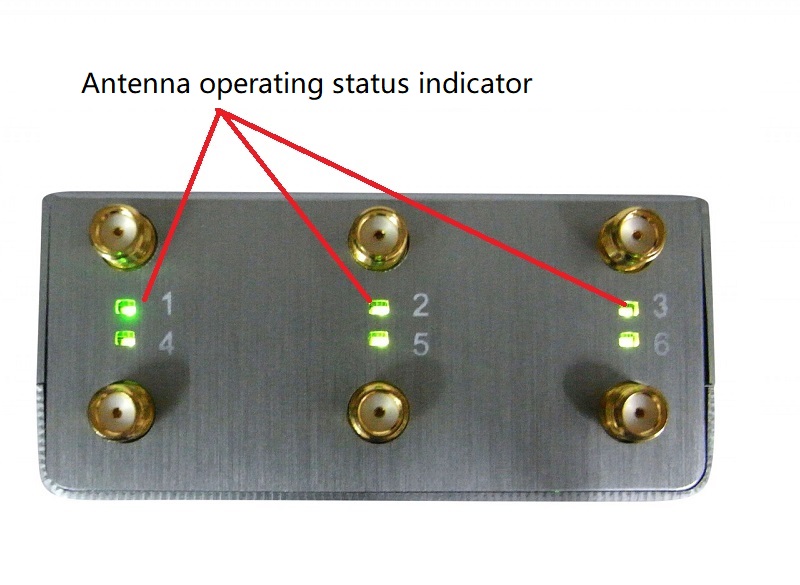 P6 portabletable Mobile phone jammer with LED indicators 
