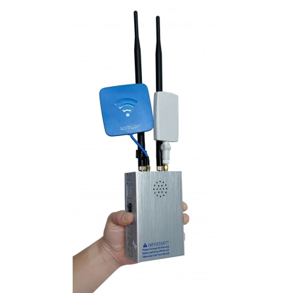 Portable directional and omnidirectional drone jammer