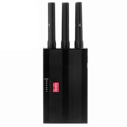 Portable 6-antenna remote control jammer