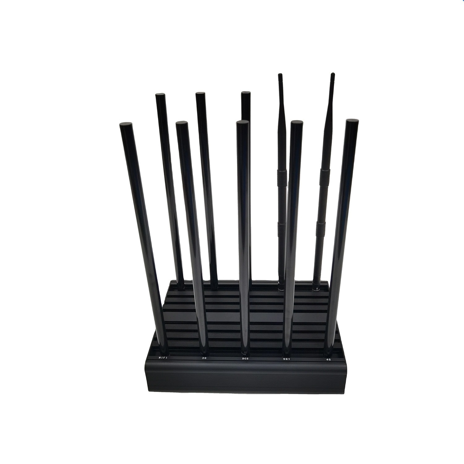 Fixed cell phone jammer supporting 2G 3G 4G WiFi and GPS L1 signals