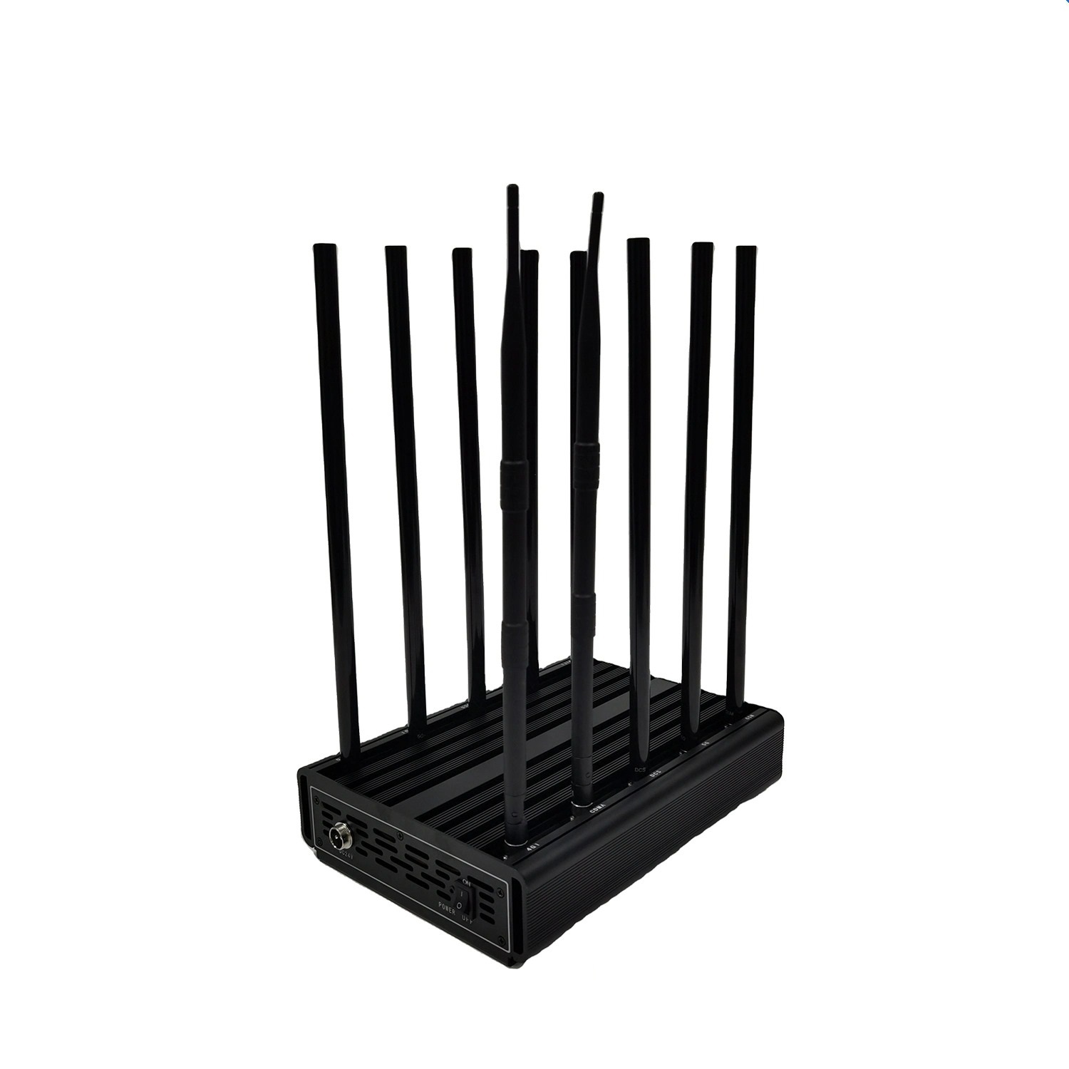 GPS L1 signal blockers with 10 independent antenna ports and cooling fans