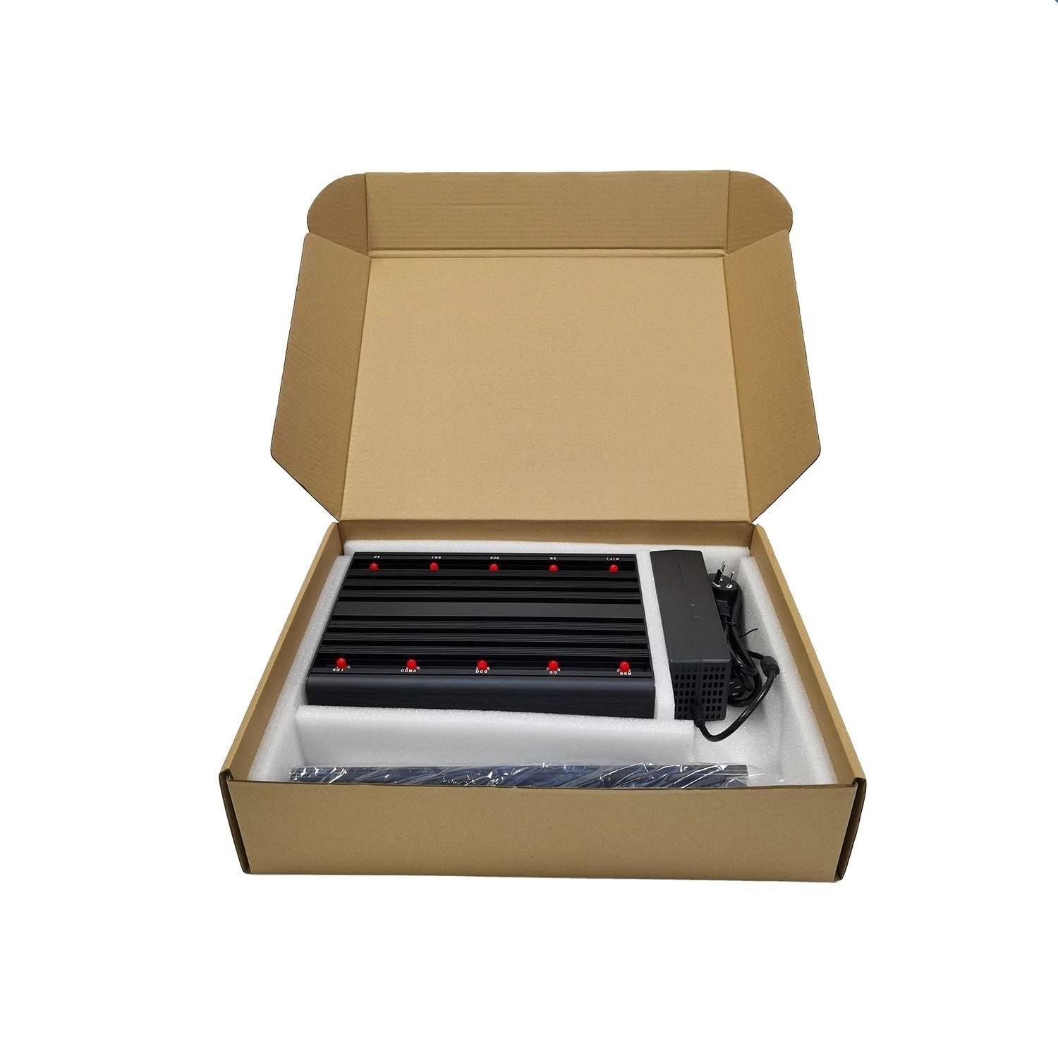 GSM 3G 4G WiFi signal blocker with 10 high-gain directional antennas 