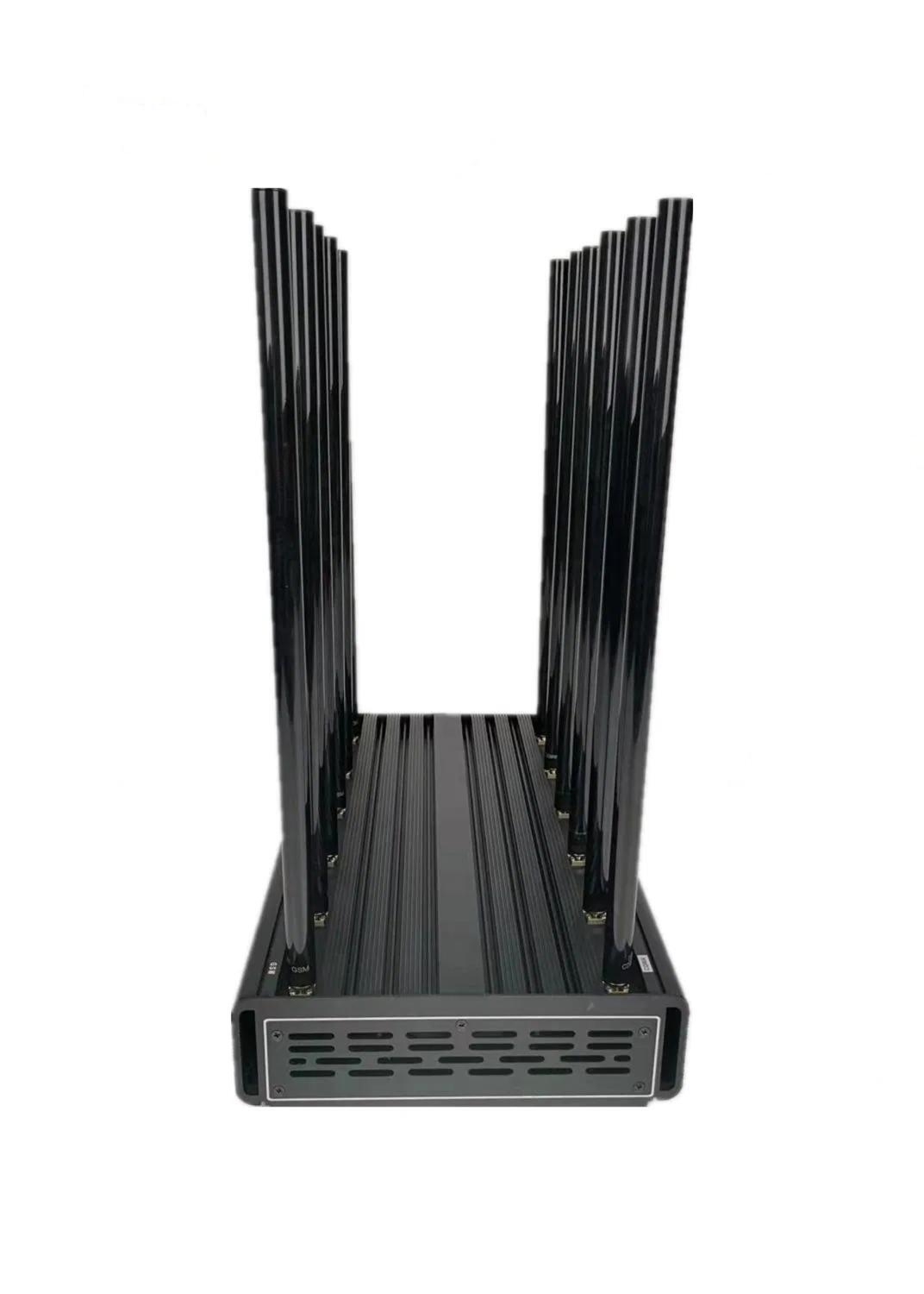 High power WiFi GPS signal blockers uses fin-type heat sinks
