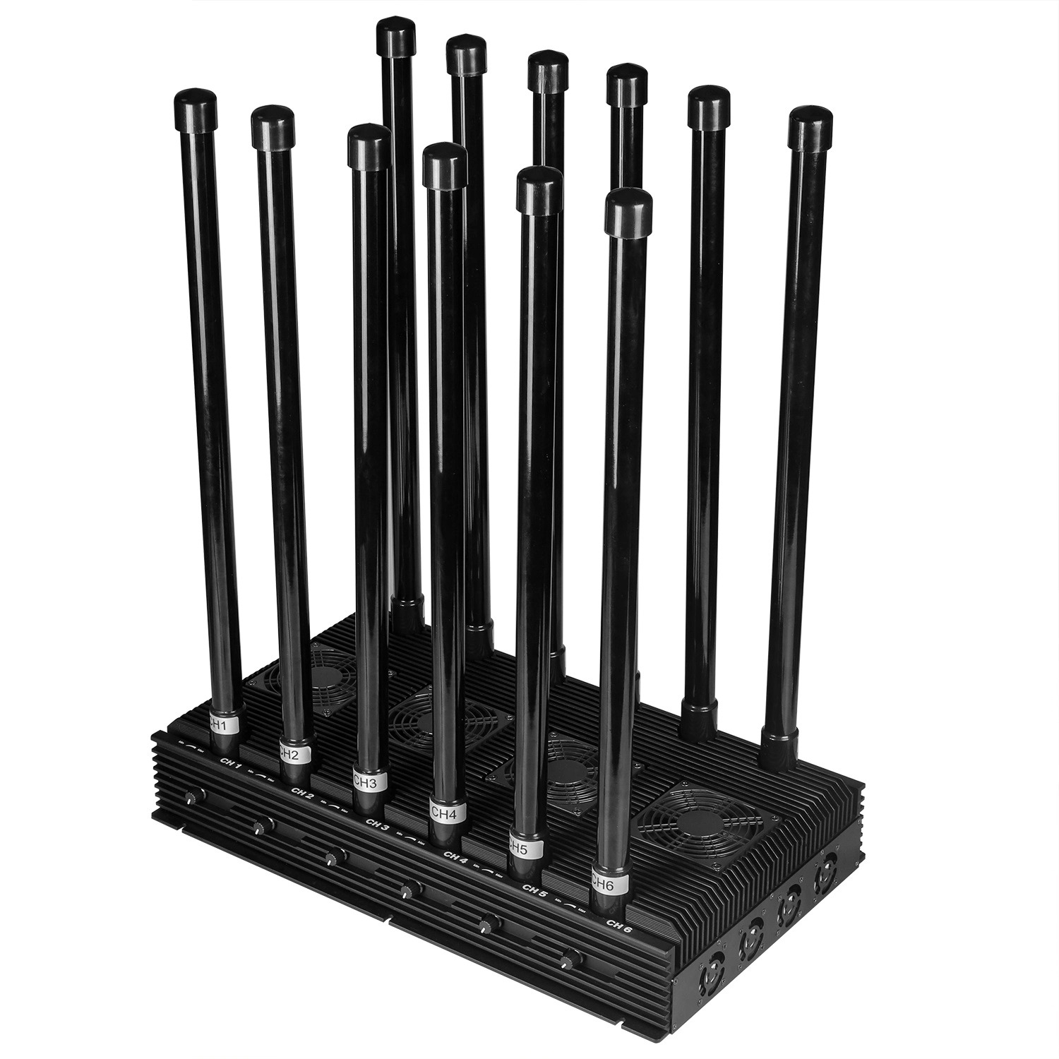 Desktop mobile network blocker supporting GPS L1 and WiFi bands