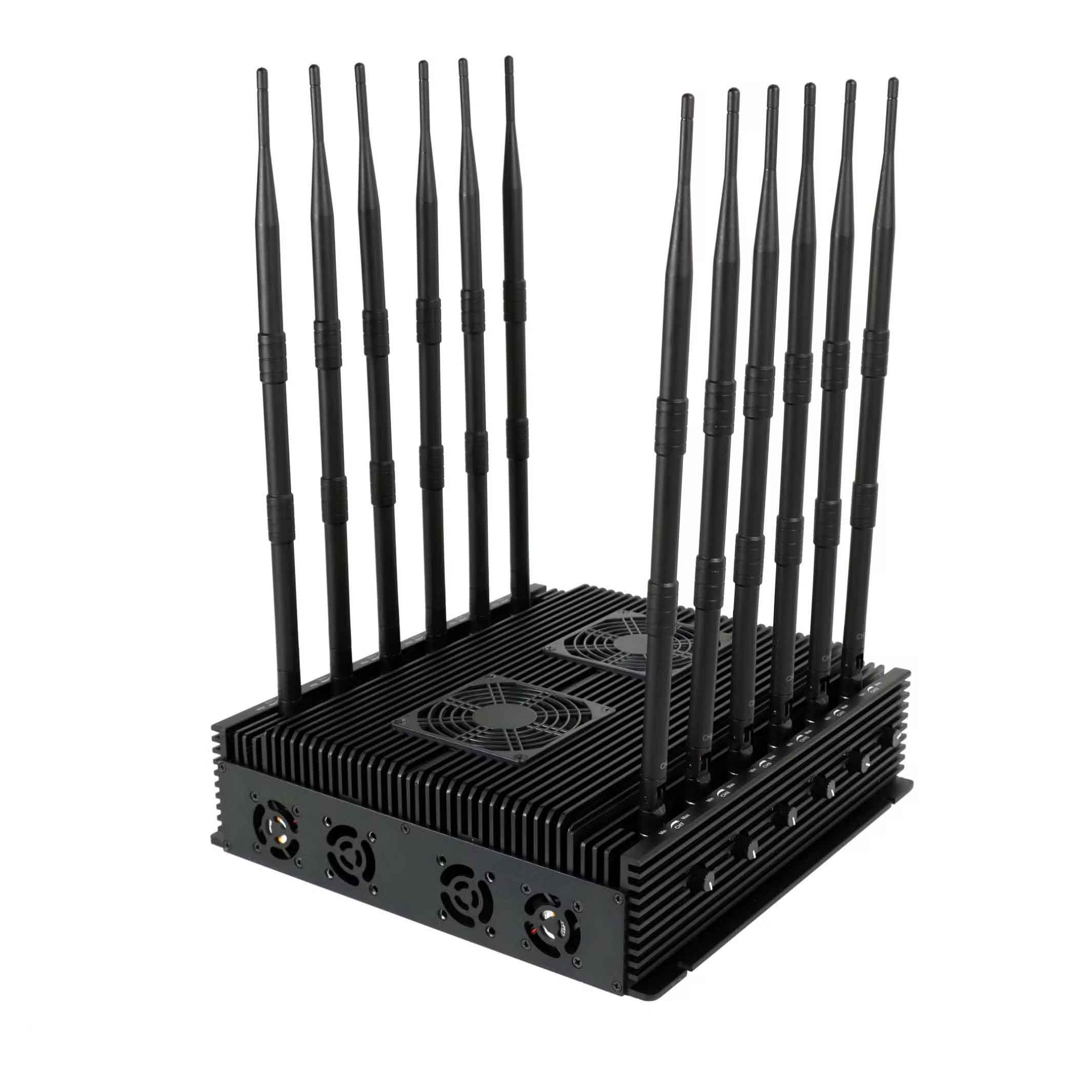 90W anti gsm jammer device with multiple ventilation fans