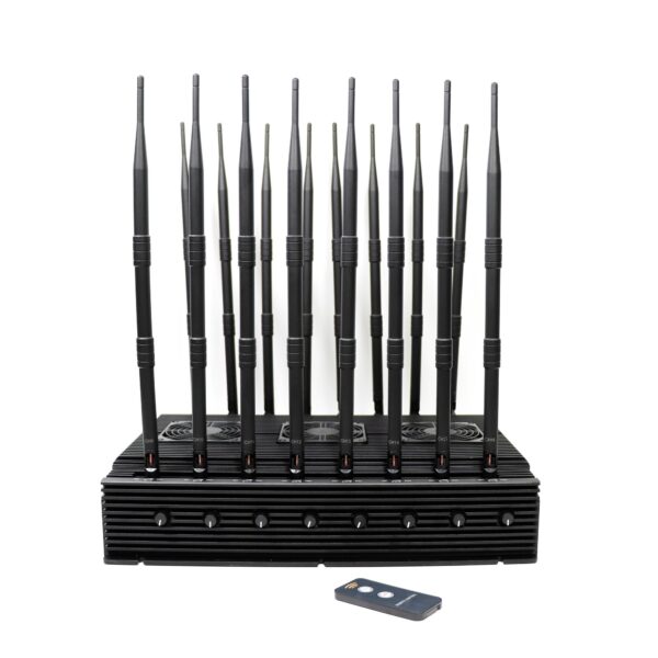 Powerful network blocker with 16 antennas and adjustable controls