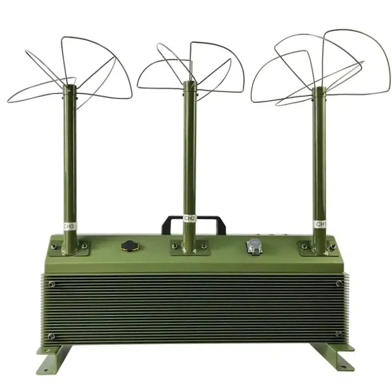 Three channel 50W output drone jammer with blade antennas