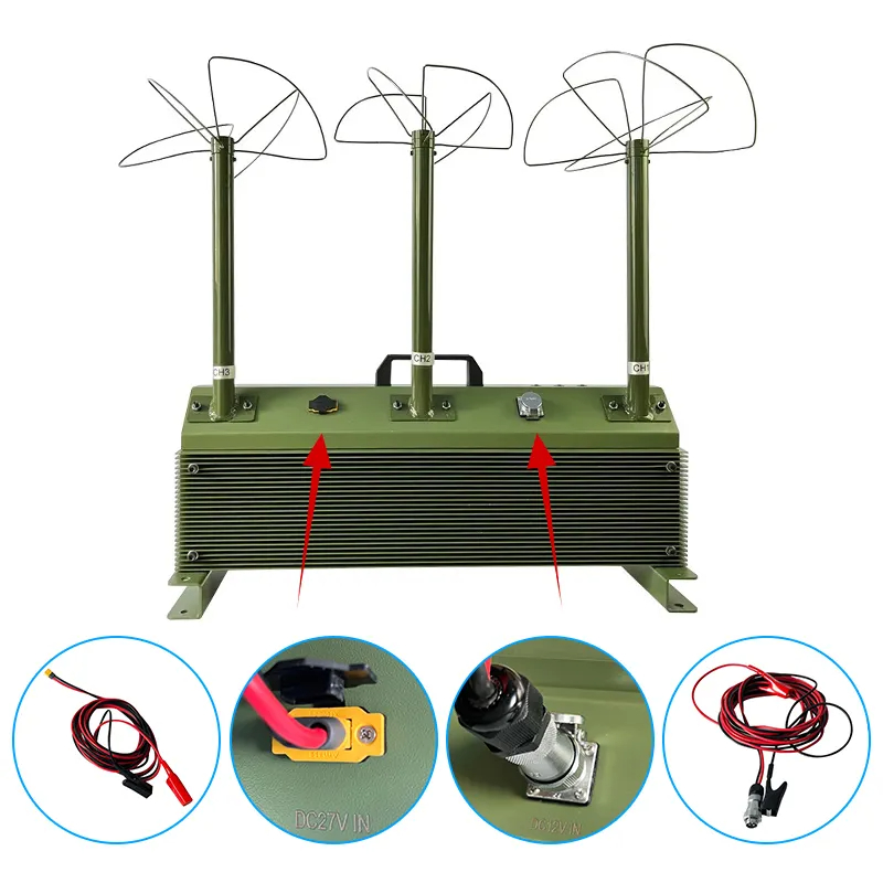 FPV system signal blocker control panel and antenna connection design