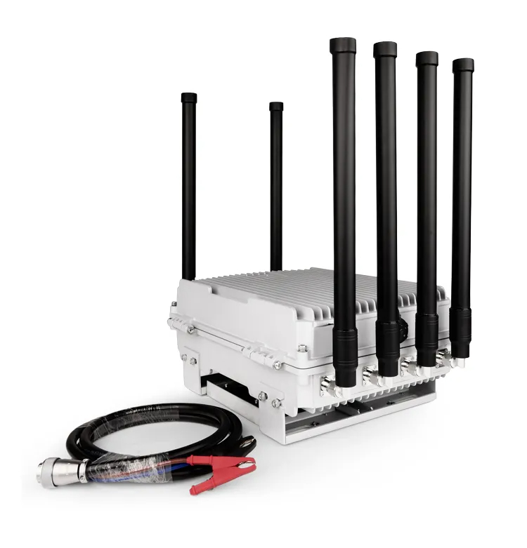 FPV system signal blocker with a 24V vehicle power connection cable
