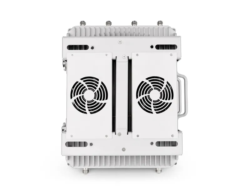 Drone jammer featuring dual cooling fans and aluminum alloy heat sinks