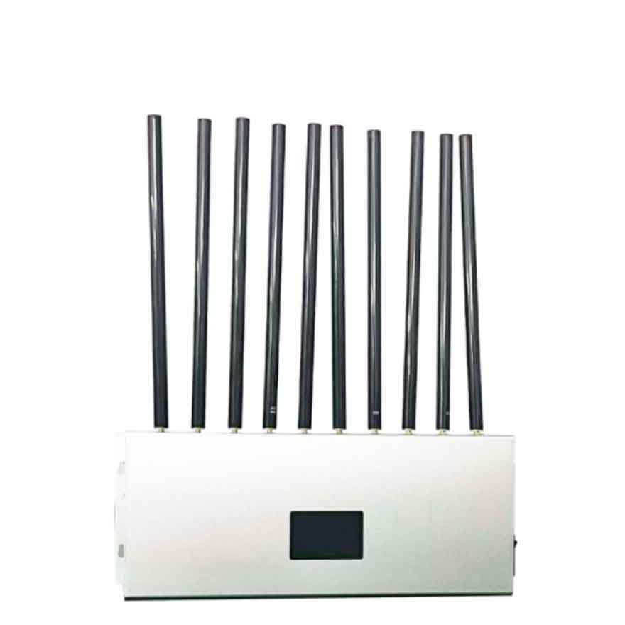80W desktop signal blocking device supporting 2G 3G 4G 5G and WiFi frequency bands