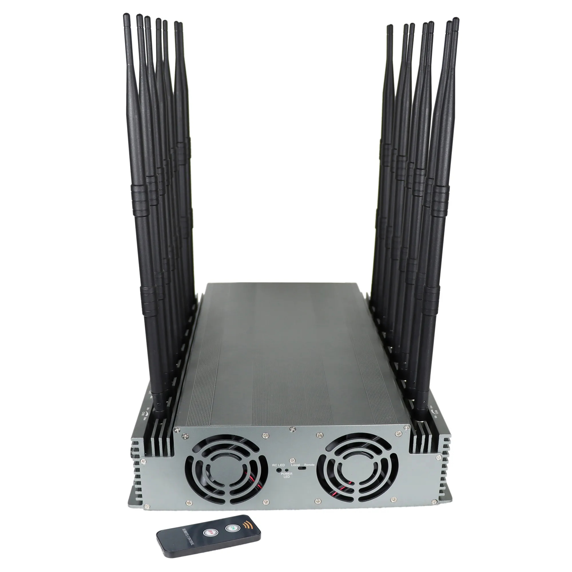 Positioning blocker with remote control and cooling fans