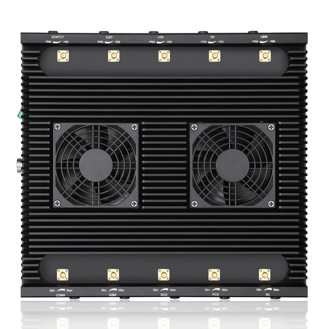 84W wireless signal jammer with built-in 9 fan cooling system