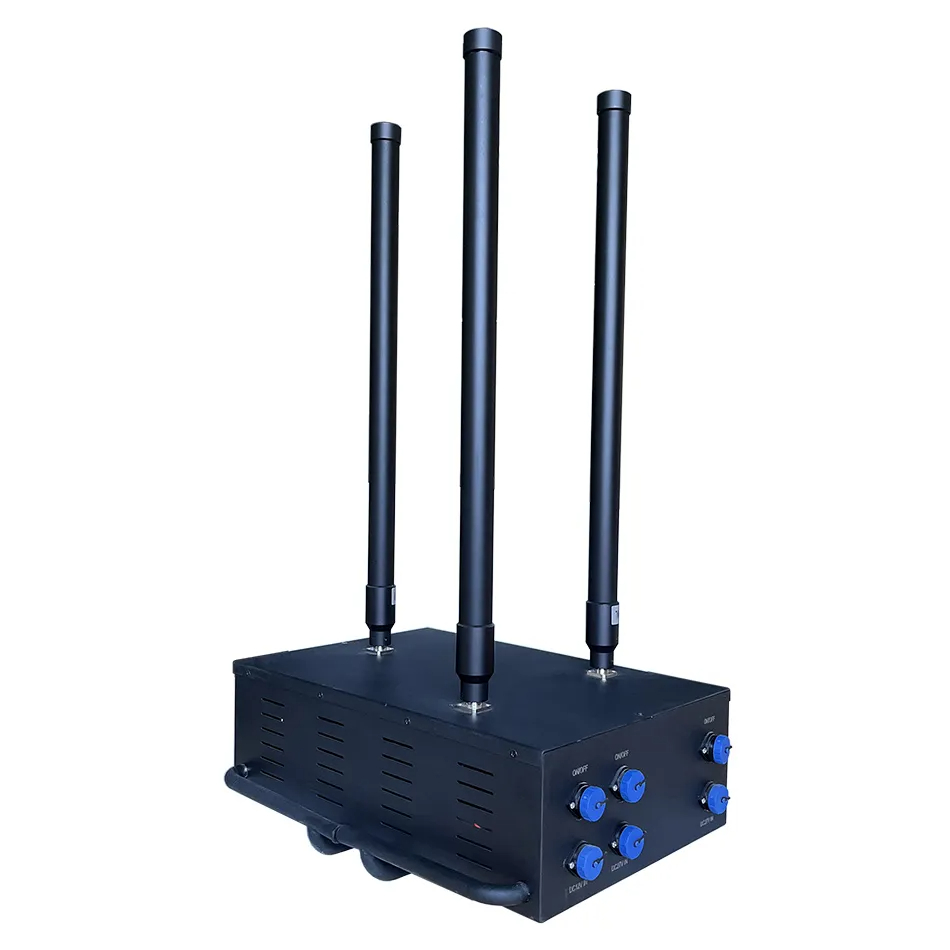 Desktop UAV drone jammer with three antennas