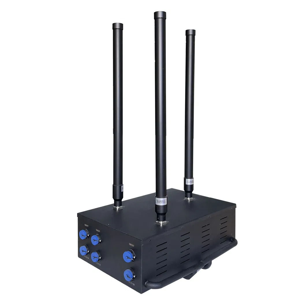 UAV frequency jamming device with 2.4 GHz and 5.8 GHz coverage