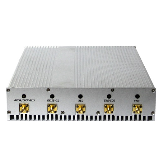 12W fixed signal blocker with eight labeled antenna ports
